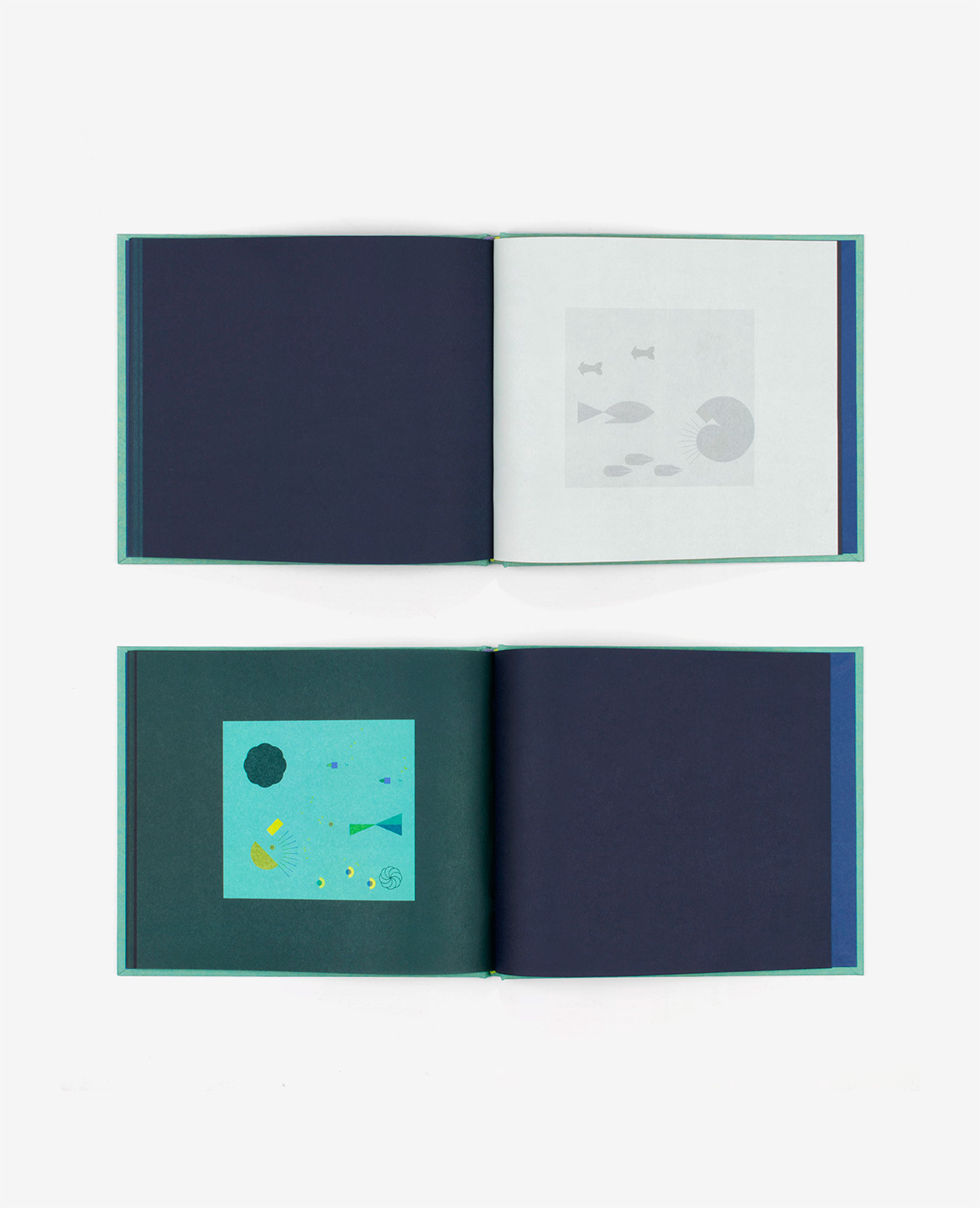 Doubles-pages du livre Aquarium de Fanette Mellier publié aux Éditions du livre